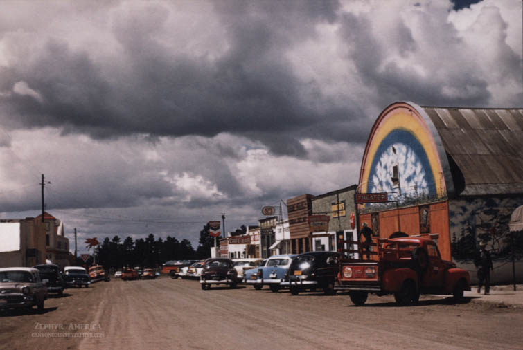 Downtown Chama, New Mexico. Late 50's. Photo by Herb Ringer