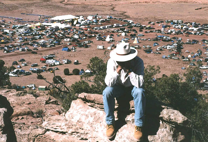Jim Stiles, overlooking Moab's '24 Hours of Moab' Bike Race