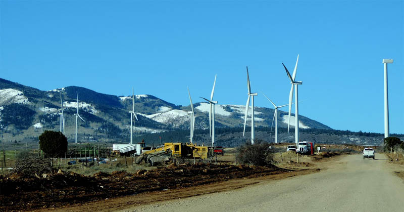 The Latigo Wind Project at Monticello, UT. Photo by Jim Stiles