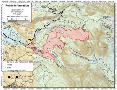 OVerview of the Pack Creek Fire