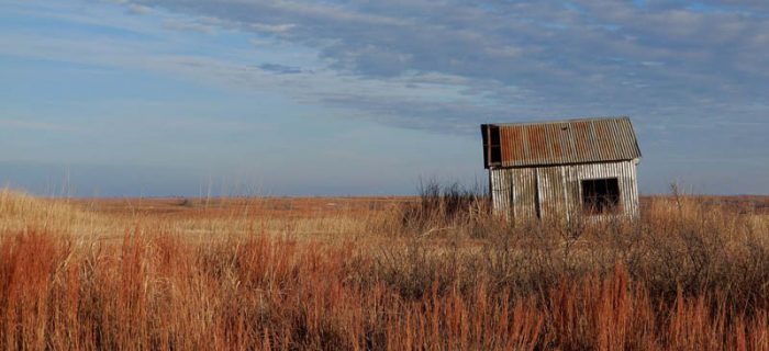 A shed on the plains. Photo by Jim Stiles