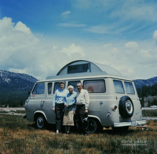 Hope Valley, California. Sadie and friends, the Zeuvels. 1965. Photo by Herb Ringer