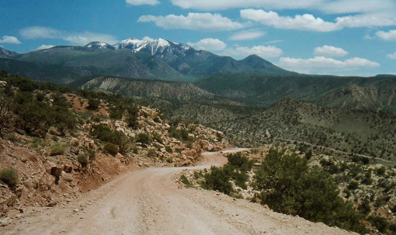 The La Sal Loop Road. August 1973. Photo by Jim Stiles