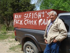 Ken Sleight at Pack Creek Ranch in 2010. Photo by Jim Stiles
