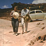 A still image from Charles Boothroyd's 8mm film, showing Jeannette and Dennise on the day of the incident.