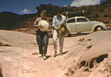 A still image from Charles Boothroyd's 8mm film, showing Jeannette and Dennise on the day of the incident.