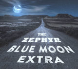 Moon, stars and clouds in the night. Wild west road illuminated from the moon. Moonlight and road background. Dark blue backdrop.Graphic Art By Dan O'Connor